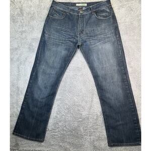 Vintage Jinzu Jeans Men's‎ 38x30 Blue Denim Streetwear Skater Embroidered Y2K